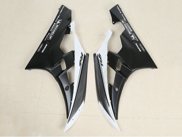 2006-2007 Yamaha YZF 600 R6 Motorcycle Fairings - Glossy Black Matte Black White Motul Michelin UK Manufacturers