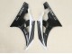 2006-2007 Yamaha YZF 600 R6 Motorcycle Fairings - Glossy Black Matte Black White Motul Michelin UK Manufacturers
