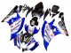 2006-2007 Yamaha YZF 600 R6 Motorcycle Fairings - White Blue Black Fimer Volvo Yamalube Sterilgarda UK Manufacturers