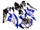 2006-2007 Yamaha YZF 600 R6 Motorcycle Fairings - White Blue Black Fimer Volvo Yamalube Sterilgarda UK Manufacturers