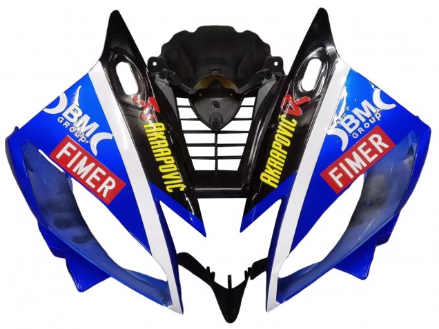 2006-2007 Yamaha YZF 600 R6 Motorcycle Fairings - White Blue Black Fimer Volvo Yamalube Sterilgarda UK Manufacturers