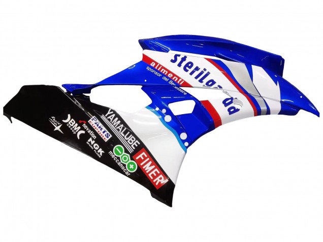 2006-2007 Yamaha YZF 600 R6 Motorcycle Fairings - White Blue Black Fimer Volvo Yamalube Sterilgarda UK Manufacturers