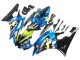 2006-2007 Yamaha YZF 600 R6 Motorcycle Fairings - Blue Neon Green Black Shark UK Manufacturers