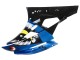 2006-2007 Yamaha YZF 600 R6 Motorcycle Fairings - Blue Neon Green Black Shark UK Manufacturers
