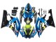 2006-2007 Yamaha YZF 600 R6 Motorcycle Fairings - Blue Neon Green Black Shark UK Manufacturers