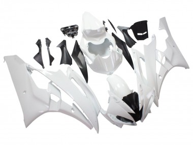 2006-2007 Yamaha YZF 600 R6 Motorcycle Fairings - White UK Manufacturers