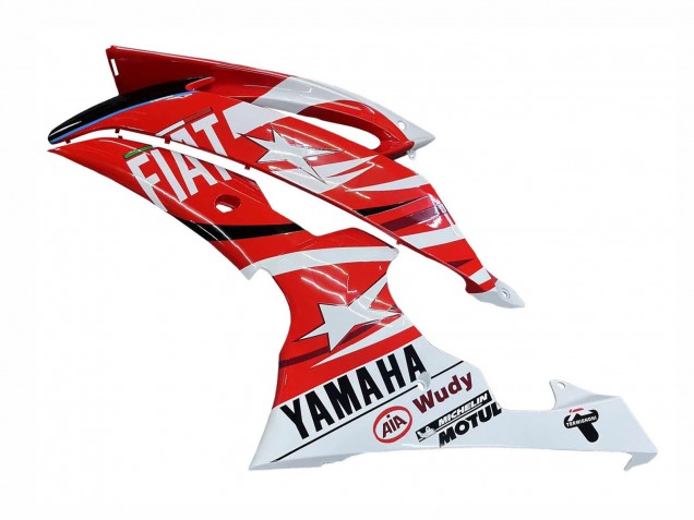 2008-2016 Yamaha YZF 600 R6 Motorcycle Fairings - White Red Black Fiat Acer UK Manufacturers