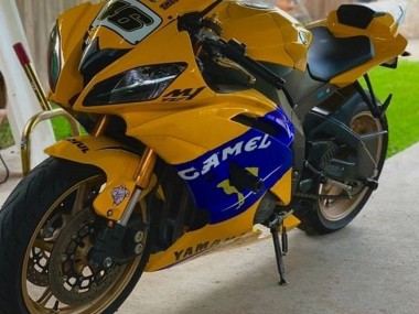2008-2016 Yamaha YZF 600 R6 Motorcycle Fairings - Yellow Blue Camel Motul Michelin UK Manufacturers