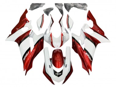 2017-2023 Yamaha YZF 600 R6 Motorcycle Fairing Kits - White Red Black UK Manufacturers