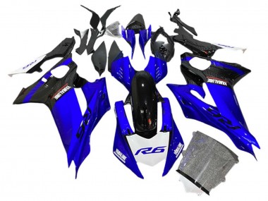 2017-2023 Yamaha YZF 600 R6 Motorcycle Fairings - Blue Black White UK Manufacturers