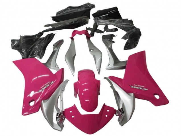 2011-2015 Honda CBR250RR Motorcycle Fairing Kits - Silver Pink UK Manufacturers