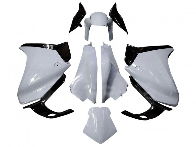 2010-2014 Honda VFR 1200 Motorcycle Fairings - White Glossy Black UK Manufacturers