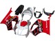 2000-2006 Honda VTR1000 Motorcycle Fairings - Silver Red Black Stripe Racing UK Manufacturers