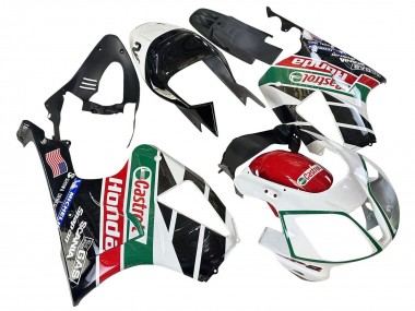 2000-2006 Honda VTR1000 Motorcycle Fairings - White Red Green Glossy Black Castrol UK Manufacturers