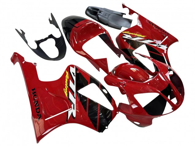 2000-2006 Honda VTR1000 Motorcycle Fairings - Red Black Stripe Racing UK Manufacturers