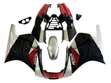 1988-1989 Honda NSR250R Motorcycle Fairings - Silver Red Glossy Black UK Manufacturers