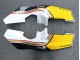1988-1989 Honda NSR250R Motorcycle Fairings - White Yellow Gold Glossy Black UK Manufacturers