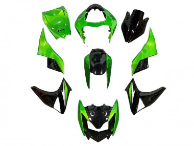 2003-2006 Kawasaki Z1000 Motorcycle Fairings - Green Glossy Black UK Manufacturers