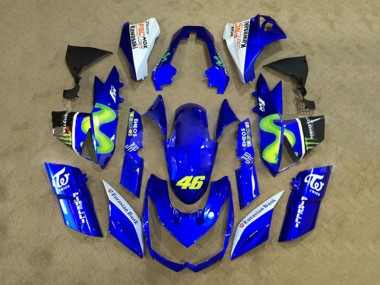 2010-2013 Kawasaki Z1000 Motorcycle Fairings - White Blue Yellow Monster UK Manufacturers