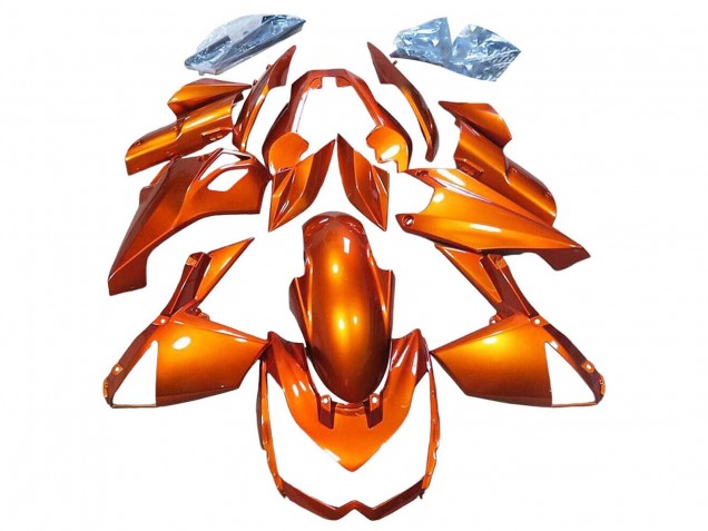 2010-2013 Kawasaki Z1000 Motorcycle Fairings - Burnt Orange UK Manufacturers