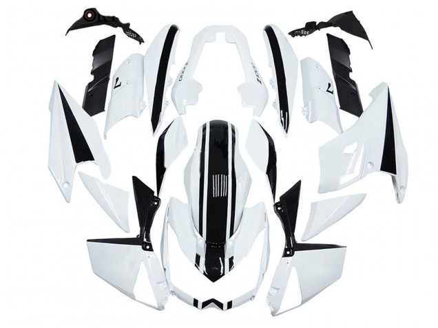 2010-2013 Kawasaki Z1000 Motorcycle Fairings - White Black UK Manufacturers