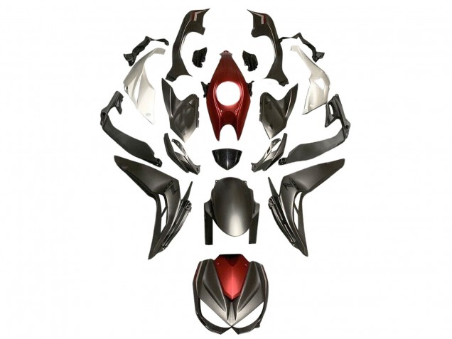 2014-2019 Kawasaki Z1000 Motorcycle Fairings - Silver Red Matte Black UK Manufacturers