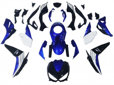 2014-2019 Kawasaki Z1000 Motorcycle Fairings - White Blue Black UK Manufacturers