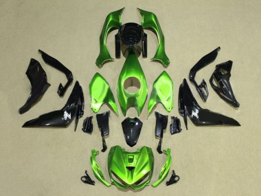 2014-2019 Kawasaki Z1000 Motorcycle Fairings - Green Glossy Black UK Manufacturers