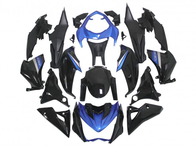 2014-2019 Kawasaki Z1000 Motorcycle Fairings - Blue Glossy Black UK Manufacturers