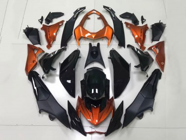 2014-2019 Kawasaki Z1000 Motorcycle Fairings - Orange Glossy Black Matte Black UK Manufacturers