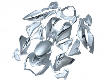 2013-2018 Kawasaki Z800 Motorcycle Fairings - Matte Silver UK Manufacturers