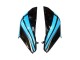 2013-2018 Kawasaki Z800 Motorcycle Fairings - Light Blue Glossy Black UK Manufacturers