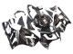 2000-2001 Kawasaki ZX12R Motorcycle Fairings - Glossy Black White Elf Snow UK Manufacturers