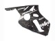 2000-2001 Kawasaki ZX12R Motorcycle Fairings - Glossy Black White Elf Snow UK Manufacturers