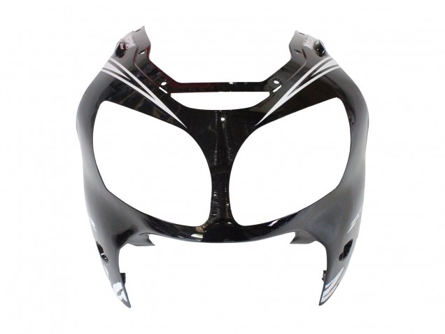 2000-2001 Kawasaki ZX12R Motorcycle Fairings - Glossy Black White Elf Snow UK Manufacturers