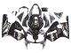2000-2001 Kawasaki ZX12R Motorcycle Fairings - Glossy Black White Elf Snow UK Manufacturers