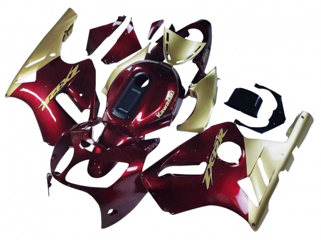 2000-2001 Kawasaki ZX12R Motorcycle Fairings - Red Gold UK Manufacturers