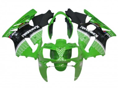 2002-2006 Kawasaki ZX12R Motorcycle Fairings - Green Black White UK Manufacturers