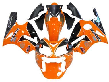 2002-2006 Kawasaki ZX12R Motorcycle Fairings - Orange Yellow Black Elf Maxton UK Manufacturers