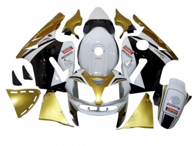 2002-2006 Kawasaki ZX12R Motorcycle Fairings - White Gold Black Red Denso UK Manufacturers