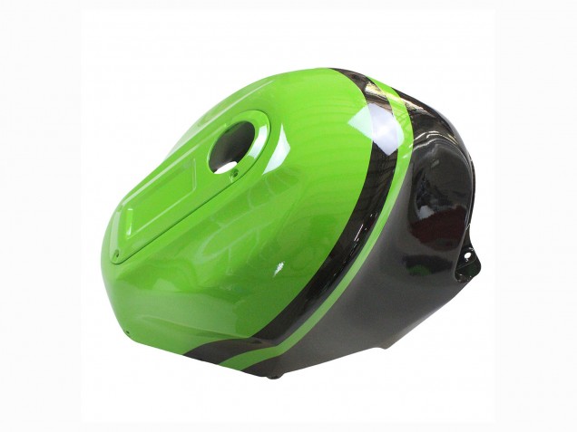 2002-2006 Kawasaki ZX12R Motorcycle Fairing - Green Glossy Black Elf Touch4 Monster UK Manufacturers