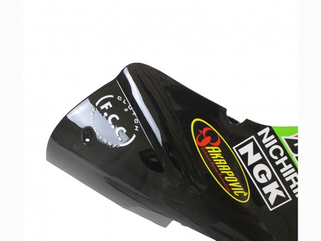 2002-2006 Kawasaki ZX12R Motorcycle Fairing - Green Glossy Black Elf Touch4 Monster UK Manufacturers