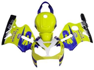 2002-2006 Kawasaki ZX12R Motorcycle Fairings - Yellow White Blue Corona Extra UK Manufacturers