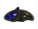 2000-2001 Kawasaki ZX9R Motorcycle Fairings - Glossy Black Blue Flame White UK Manufacturers
