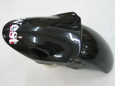 2000-2001 Kawasaki ZX9R Motorcycle Fairings - Glossy Black White West UK Manufacturers