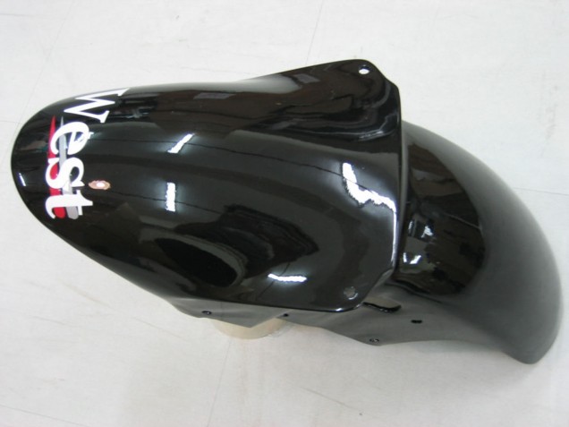 2000-2001 Kawasaki ZX9R Motorcycle Fairings - Glossy Black White West UK Manufacturers