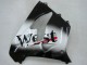 2000-2001 Kawasaki ZX9R Motorcycle Fairings - Glossy Black White West UK Manufacturers