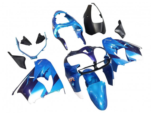 2000-2001 Kawasaki ZX9R Motorcycle Fairings - Blue Black UK Manufacturers