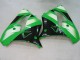 2000-2001 Kawasaki ZX9R Motorcycle Fairings - Green Silver Black UK Manufacturers