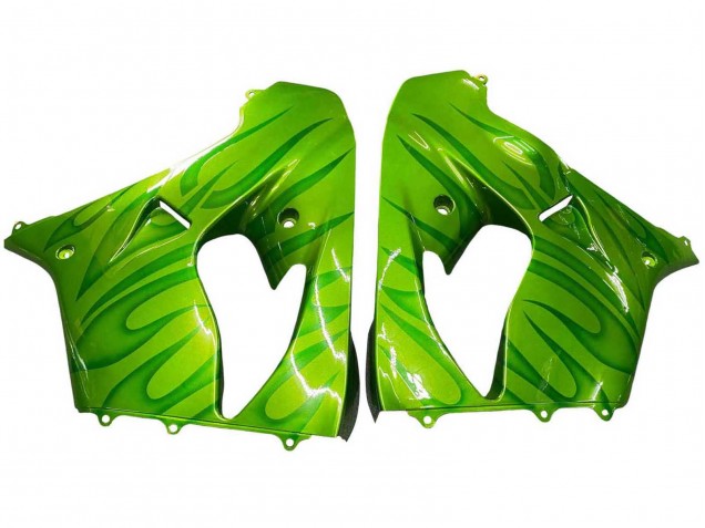2000-2001 Kawasaki ZX9R Motorcycle Fairings - Green Flame UK Manufacturers